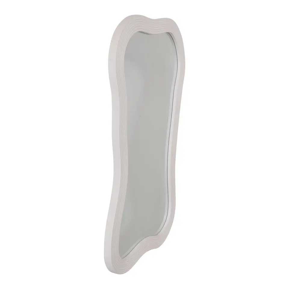 Fragix Wandspiegel Wavy 80x50 Ivory hout