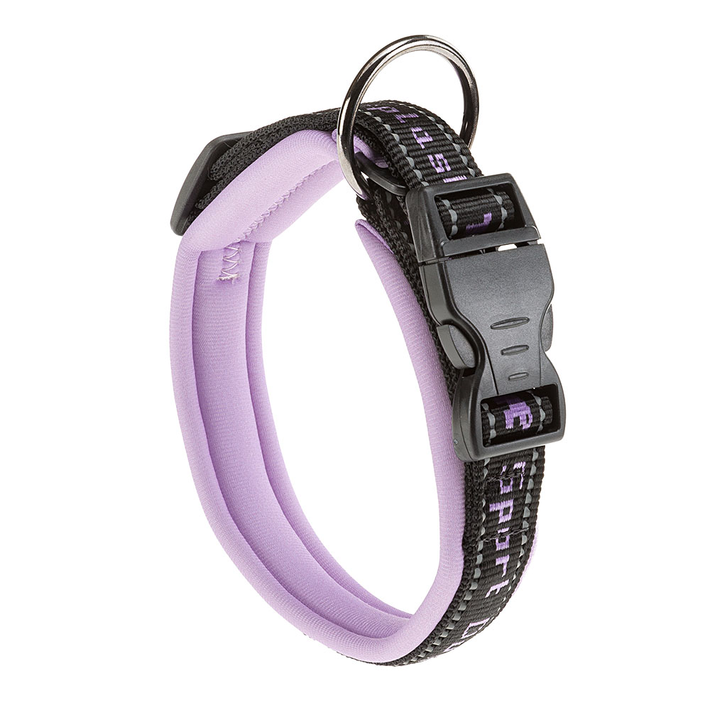 Ferplast collier pour chiens sport dog c20/43, poignée rembourée, ceinture réfléchissante, étiquette porte-nom, a: 33÷43 cm - b: