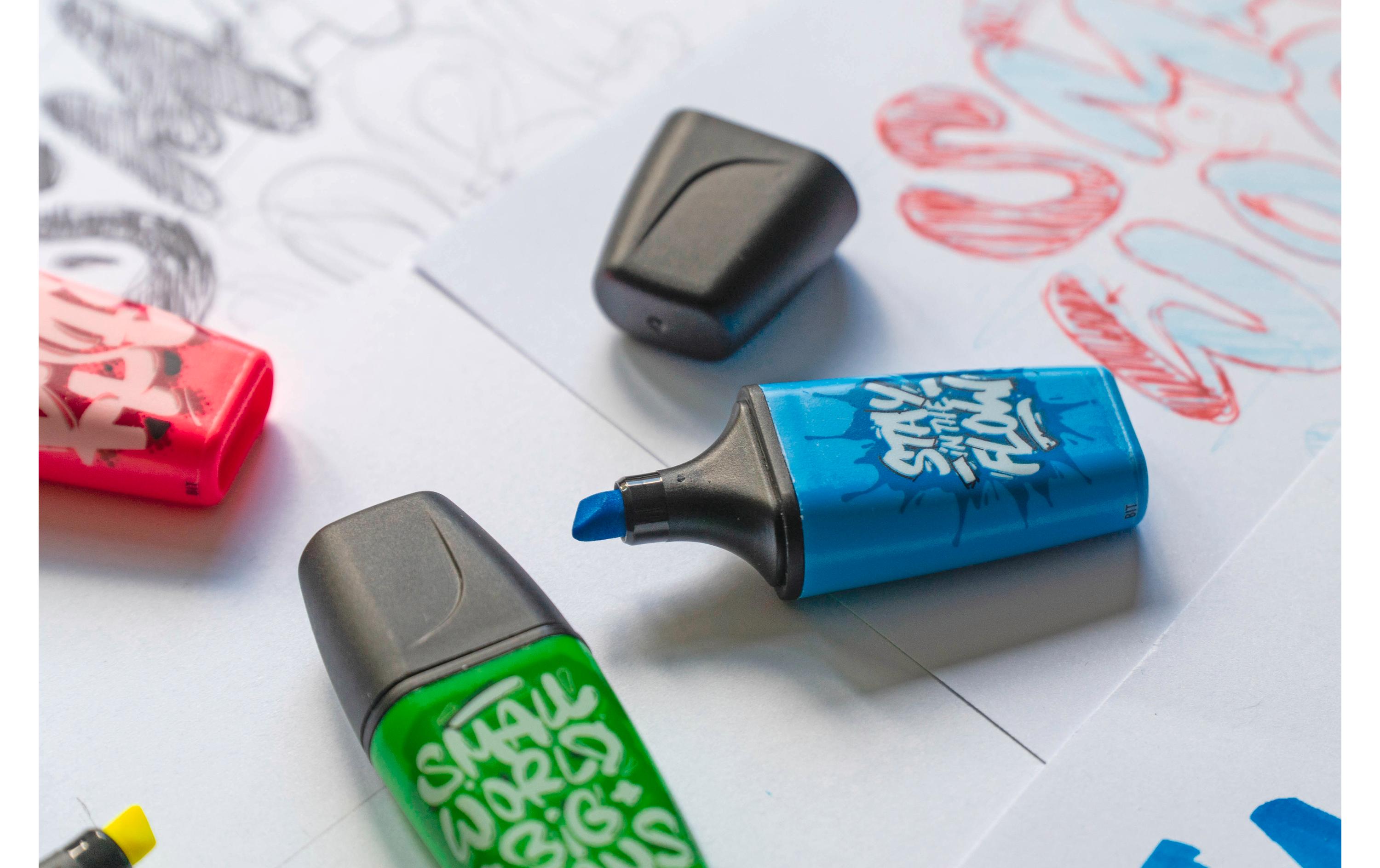Textmarker Boss Mini Snooze BlauMarker für professionelles Arbeiten