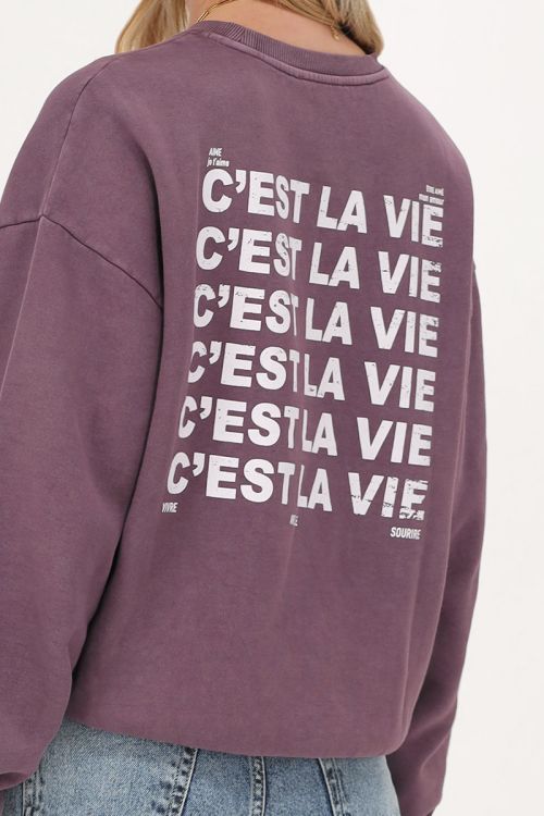 Paarse sweater 