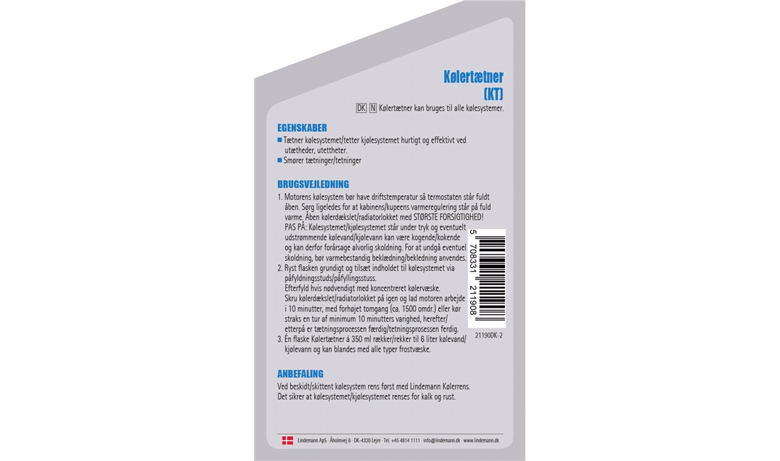 Lindemann Radiator Stop Leak 350 ml.