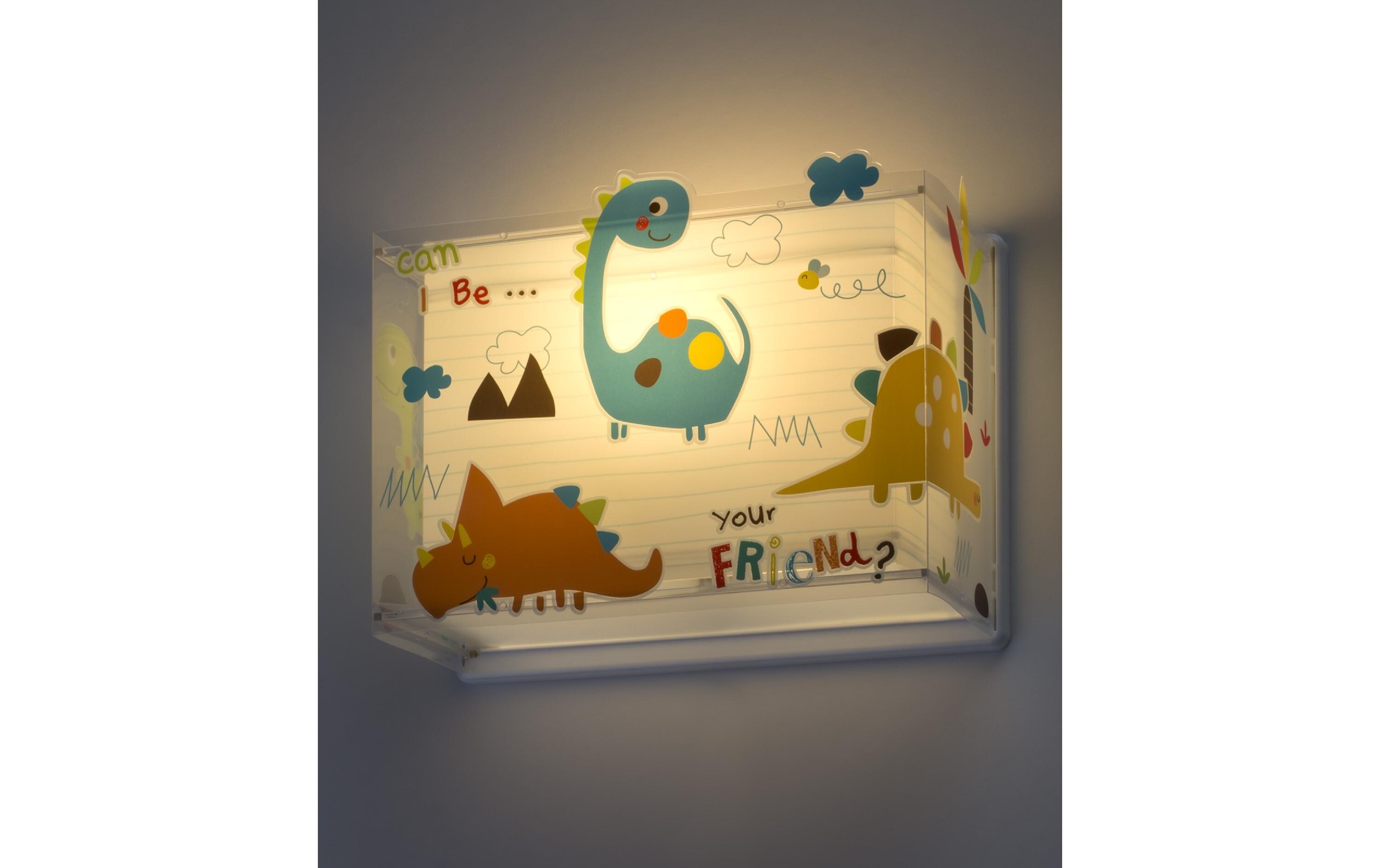 Wandleuchte DinosWandlampe mit Doppelschirm für Kinder