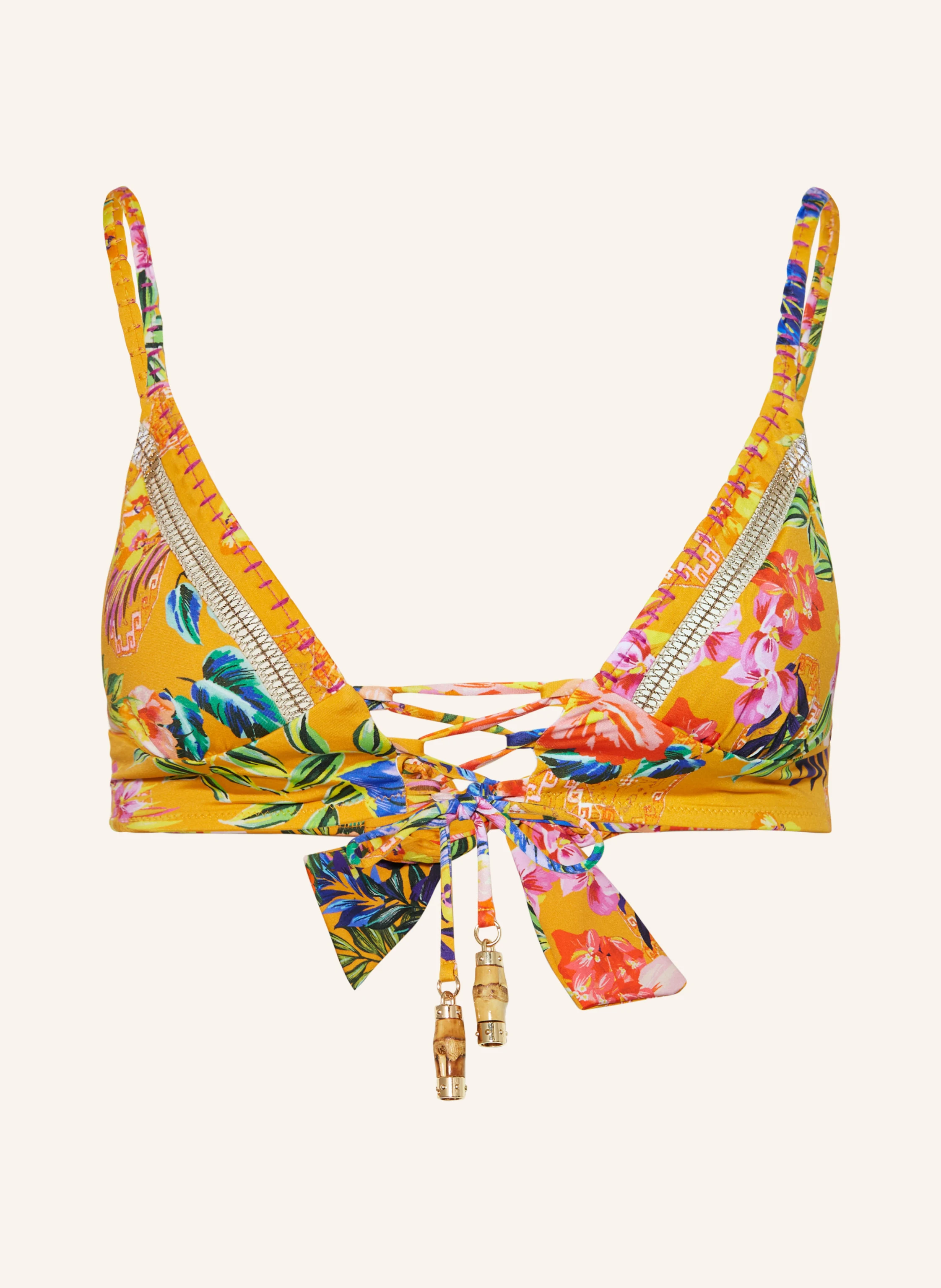 watercult Bralette-Bikini-Top SUNSET FLORALS
