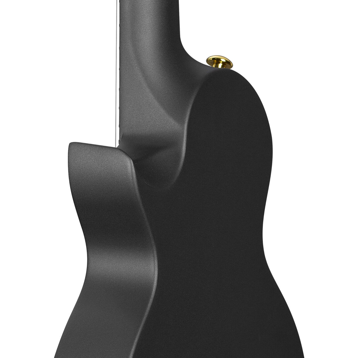 Cascha HH 2258E Black elektrisch-akoestische carbon fiber concert ukelele set
