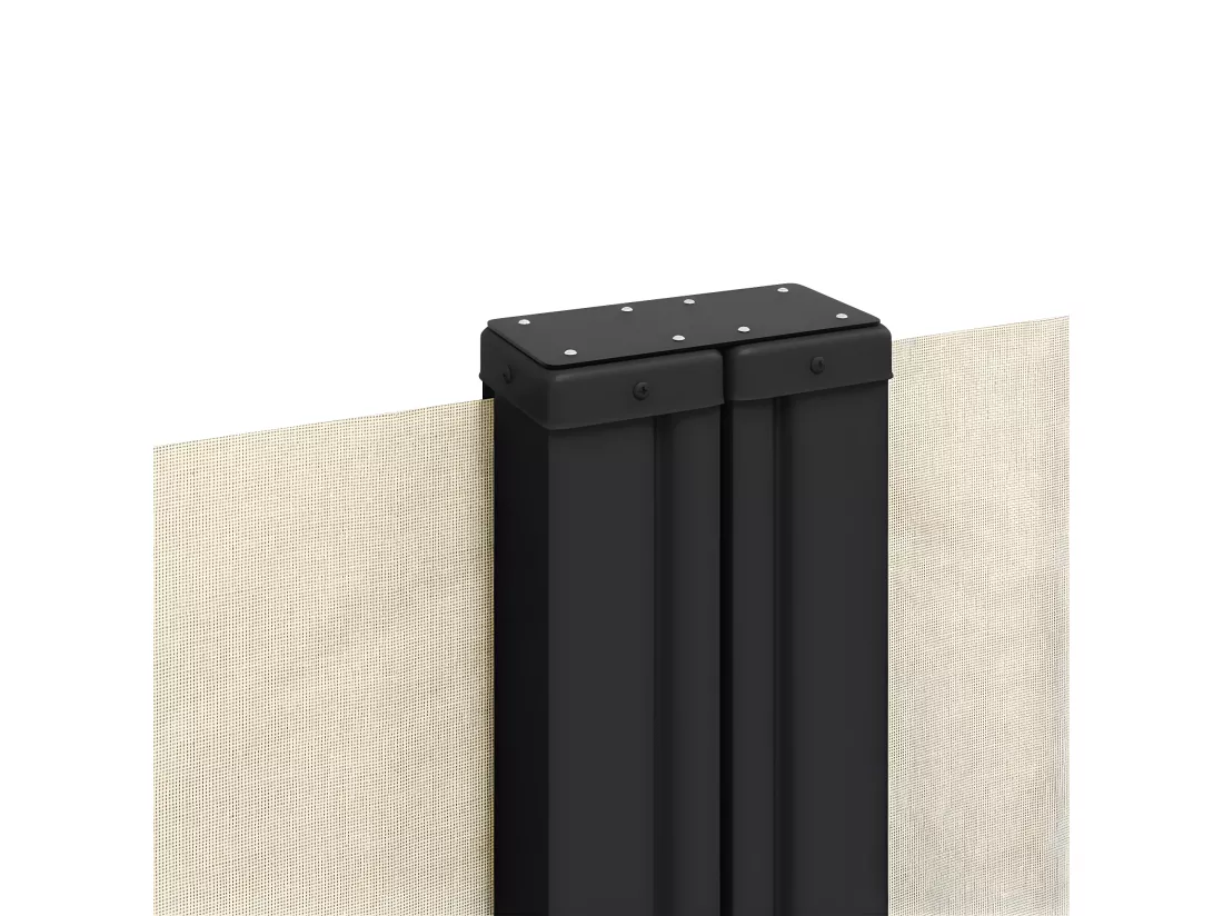 Auvent latéral rétractable crème 220x600 cm