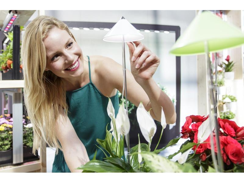 Venso Solutions Pflanzenleuchte SunLite 7 W, Weiss LED-Pflanzenlampe mit Vollspektrum