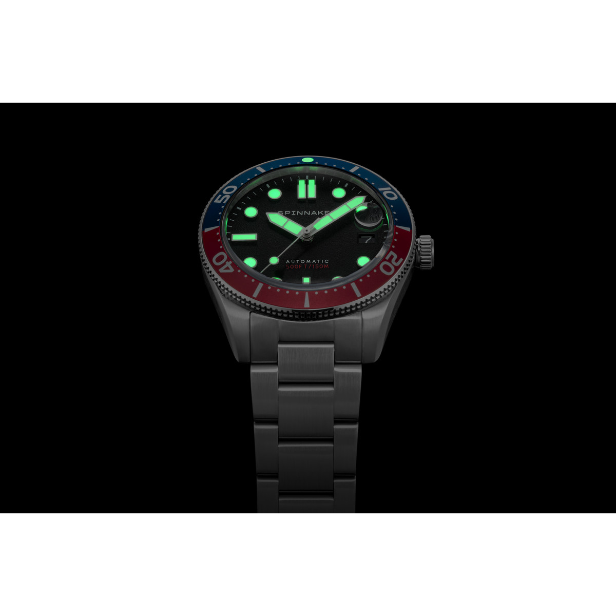 Montre SPINNAKER Croft Mid Size homme automatique bracelet acier argent