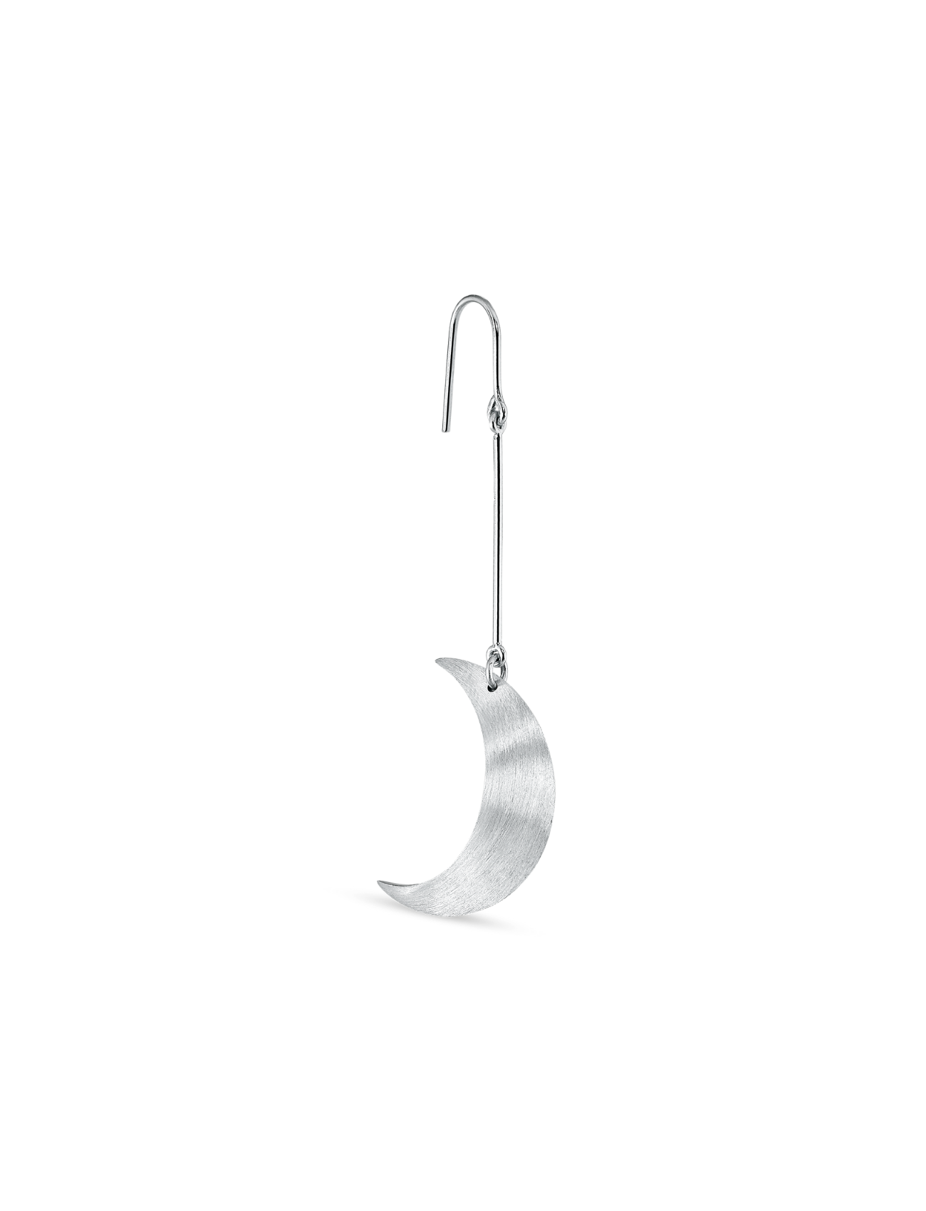 Jane Kønig  Half Moon hængeørering - sølv