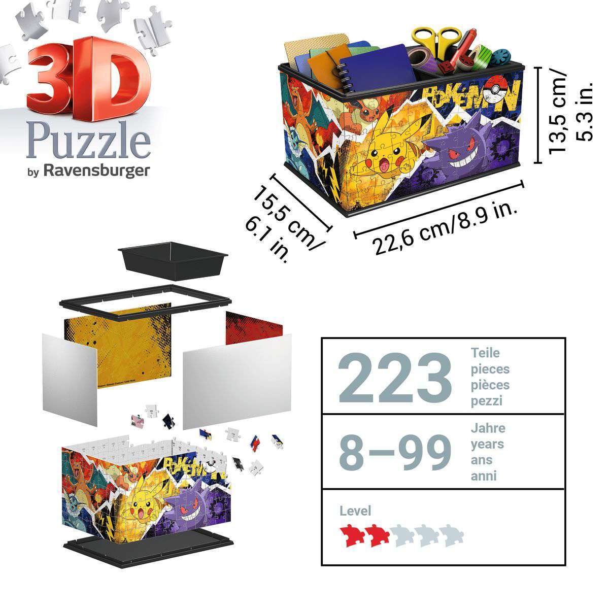 Ravensburger Spiel Aufbewahrungsbox Pokémon