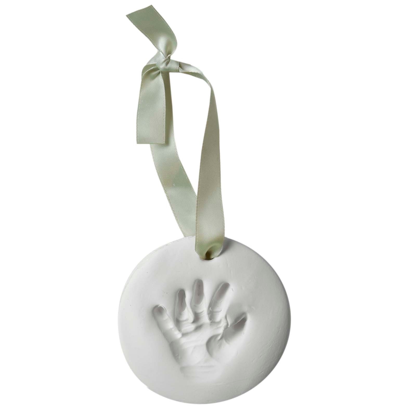 Prénatal gipsafdruk hanger wit