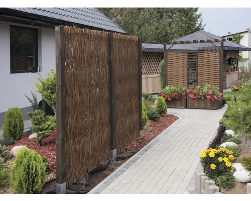 Hoofdelement Lafiora gevlochten wilg 120 x 180 cm naturel