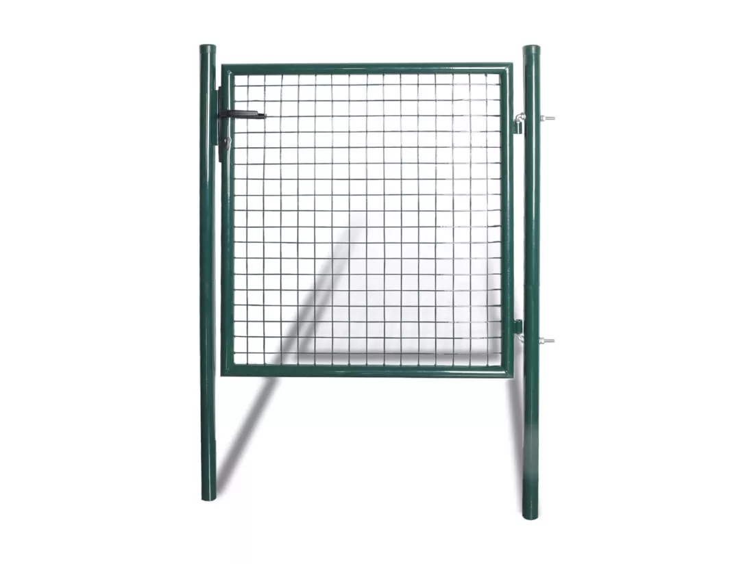 Portail de cl?ture à porte simple Acier enduit de poudre