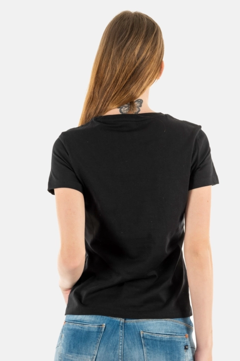 tee shirt guess jeans cn icon jblk jet black a996