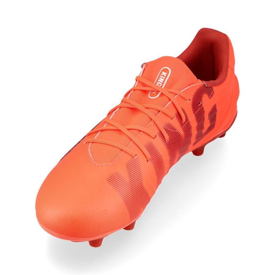 PUMA King Match FG/AG Unlimited - Glowing Red/Blanc/Red Fire Enfant