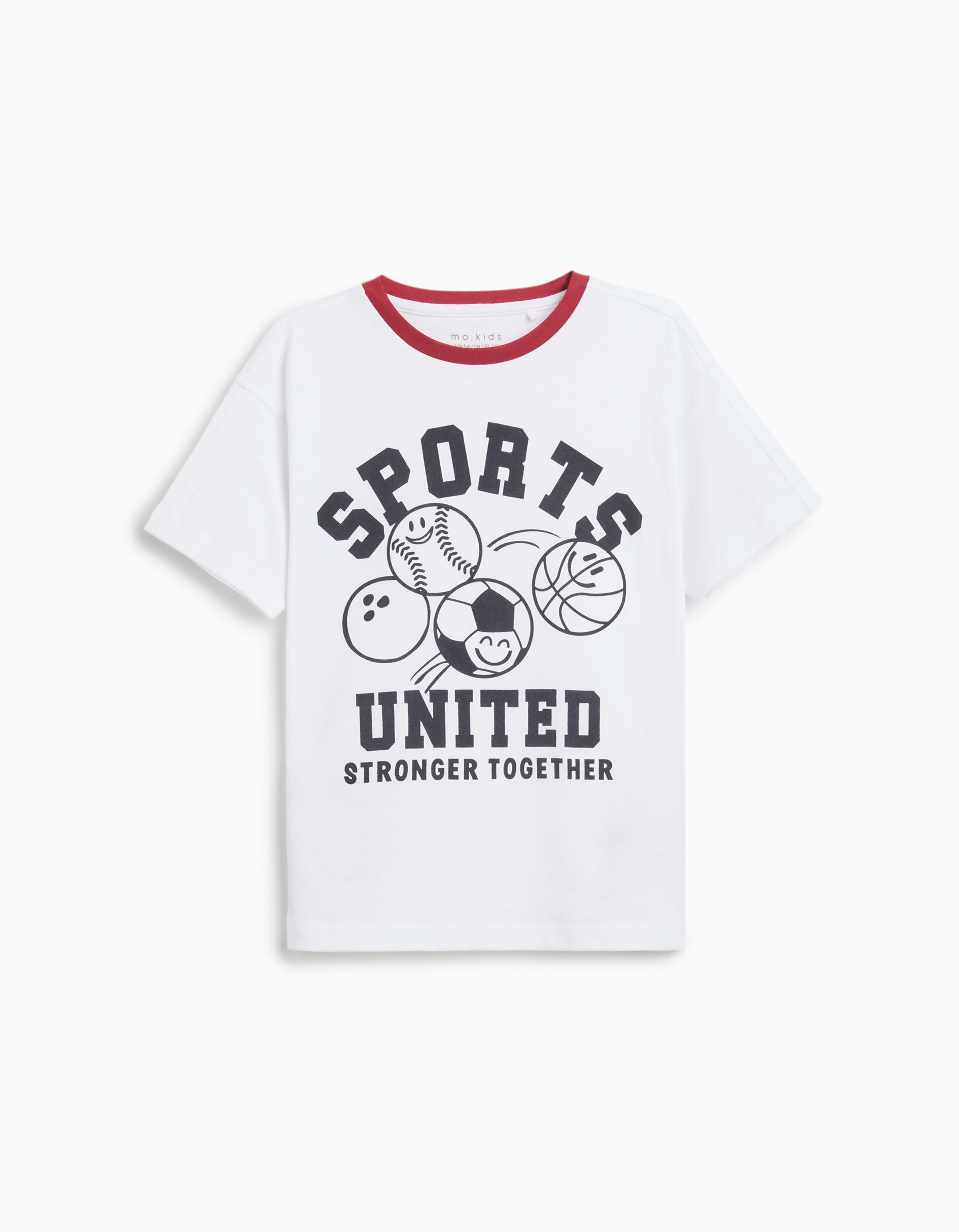 T-shirt Print, Menino, Branco