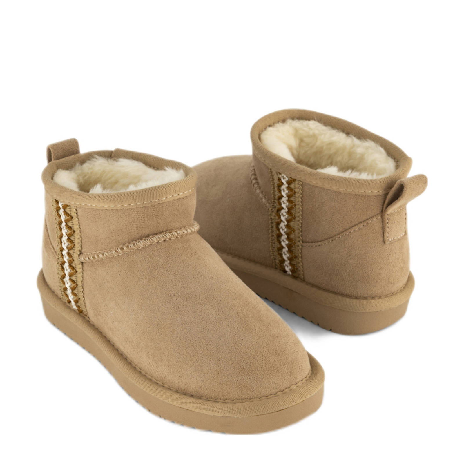 Graceland gevoerde enkelboots beige