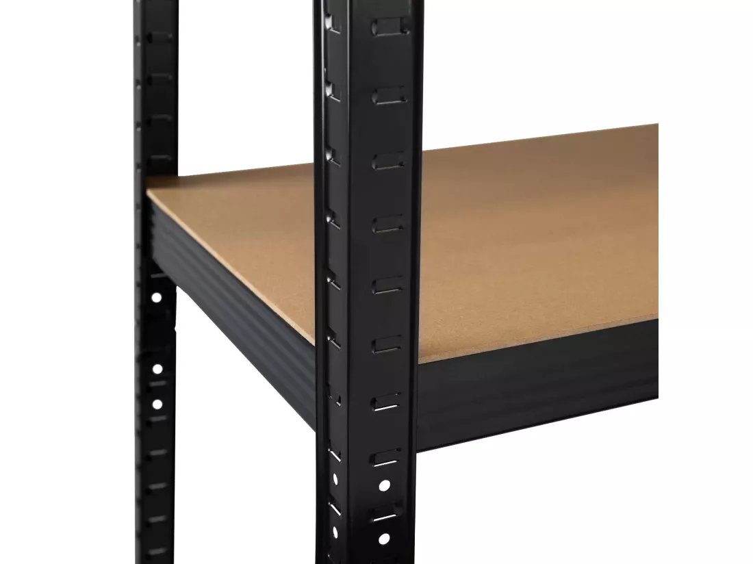 Pack 2 Rayonnages modulaires avec 5 étagères réglables 180x90x40cm 875Kg O91