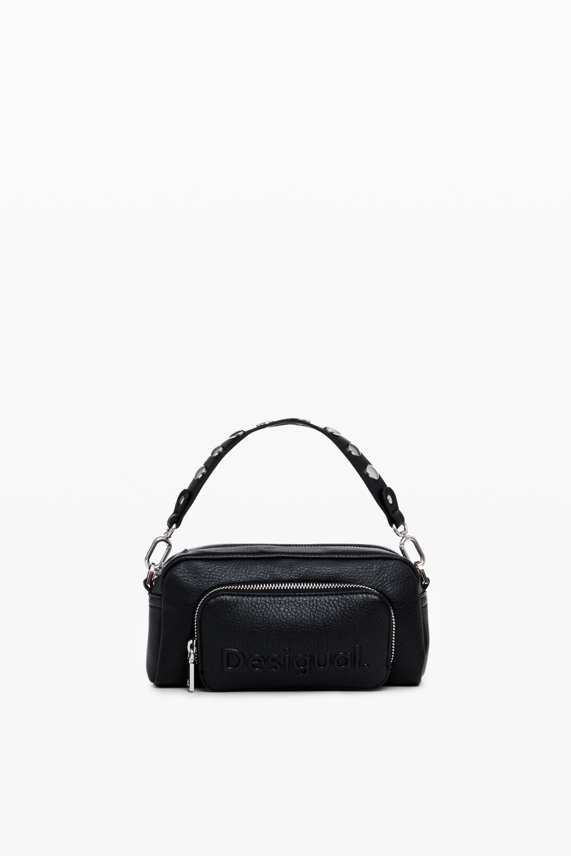 Bolsa transversal com vários bolsos