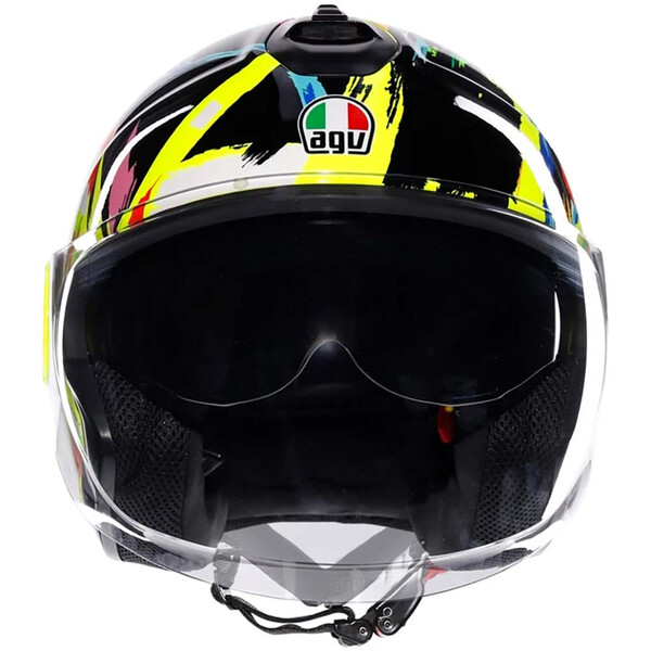 AGV - Casque Eteres Rossi Winter Test 2019 Jaune / Multicolore / Noir