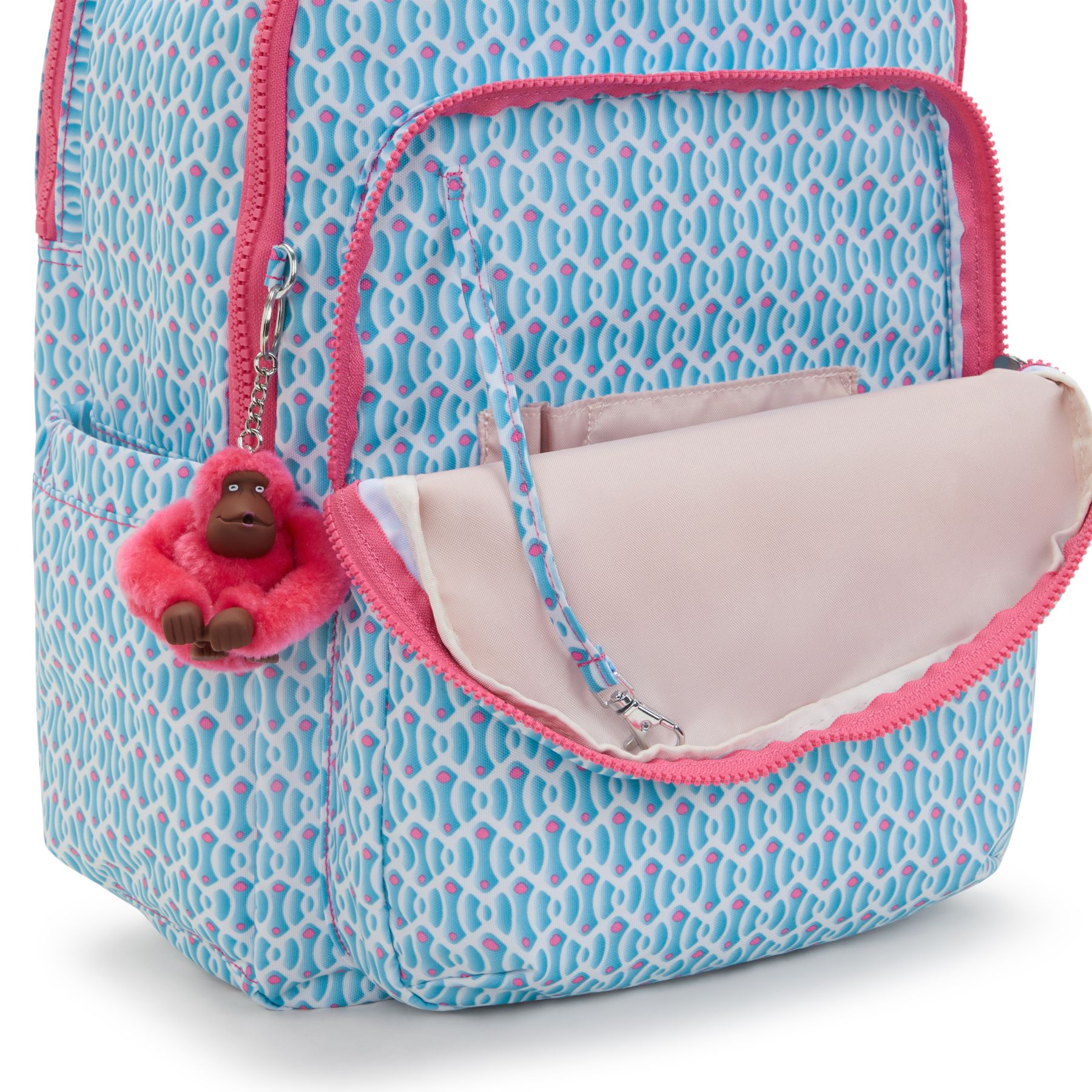 SEOUL COLLEGE Grand sac à dos avec compartiment séparé pour ordinateur portable - Dreamy Geo Combo