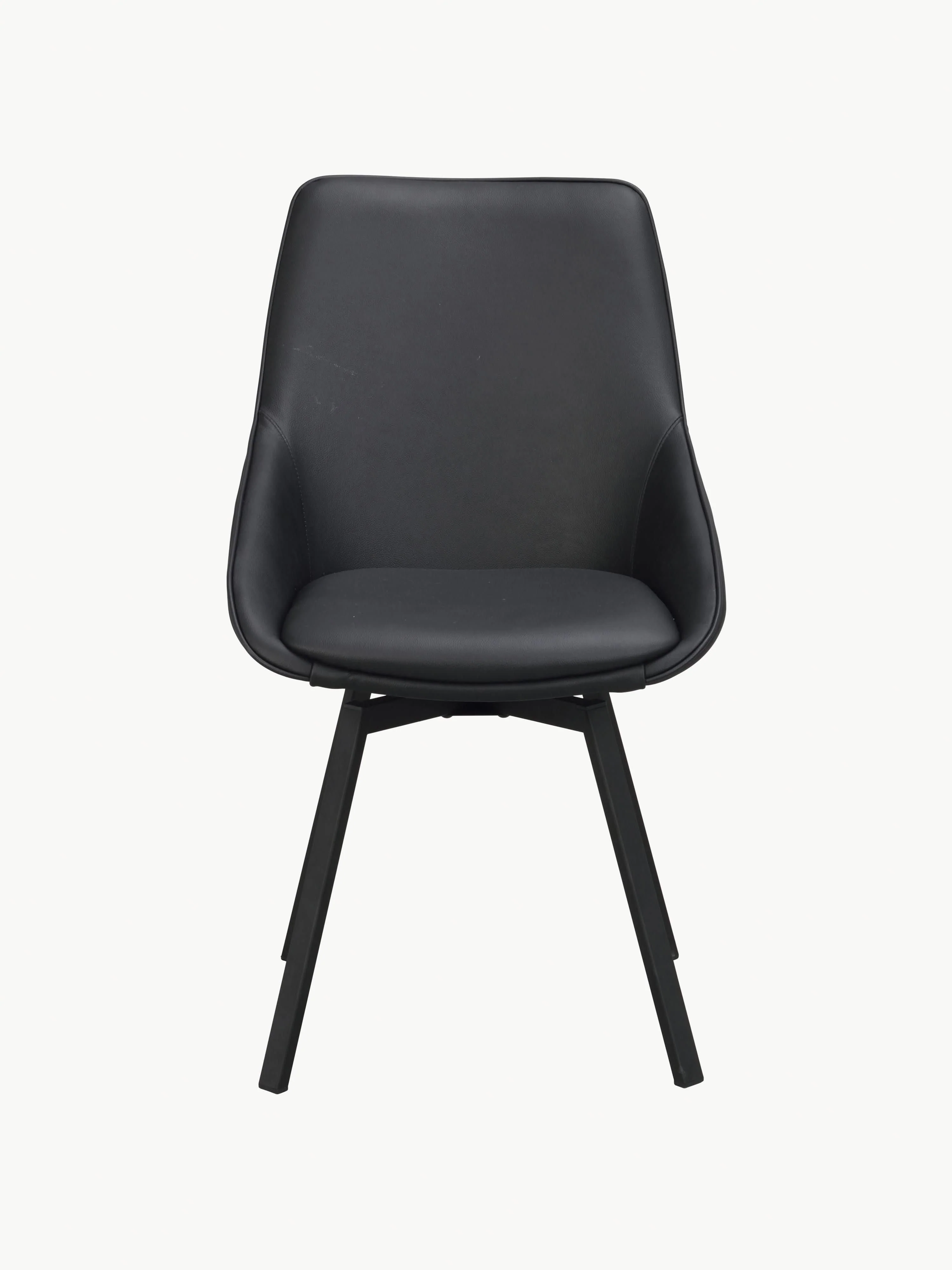 Draaibare leren stoelen Alison, 2 stuks
