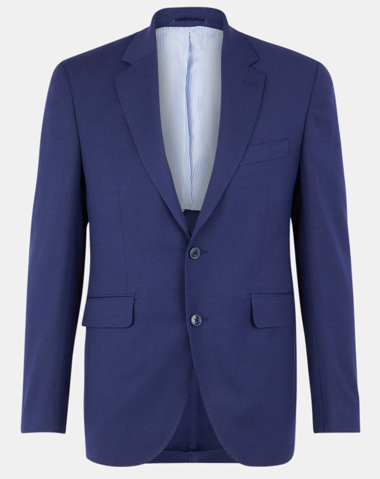 Hackett London Veste de Costume en Laine mélangée bleue