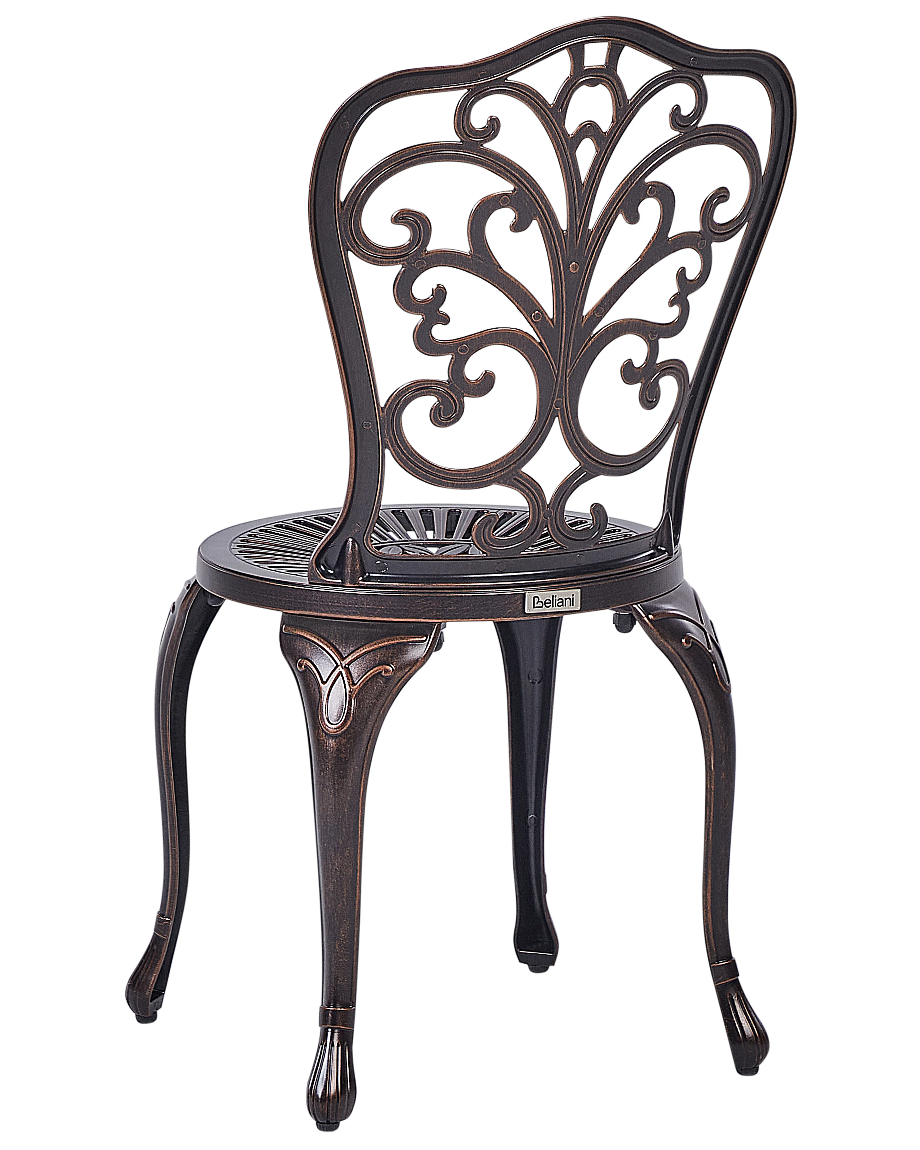 Set van 2 tuinstoelen TRIORA Metaal Bruin