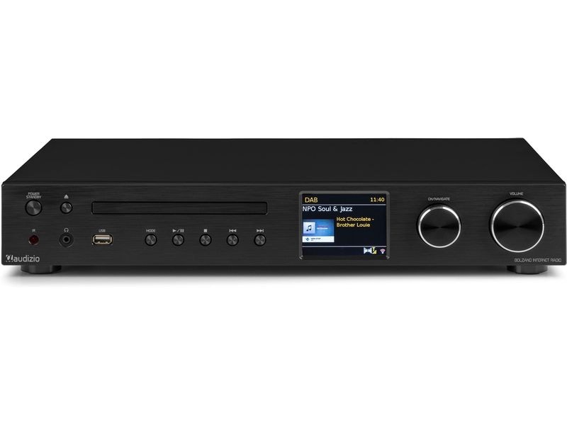 Audizio Internet Radio Bolzano Schwarz Radio mit Verstärker und DAB /CD