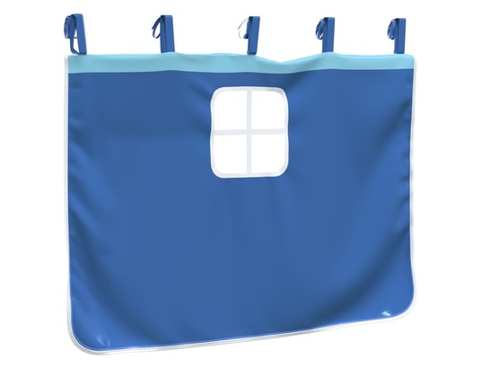 VIDAXL - Rideaux pour lit mezzanine avec tour bleu polyester