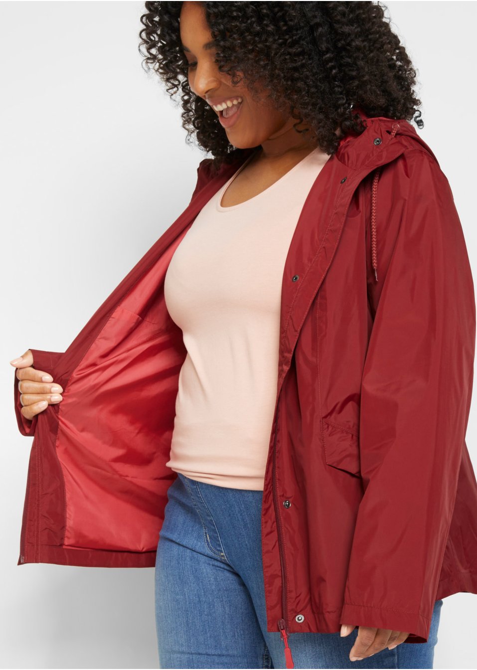 Veste coupe-vent avec polyester recyclé
