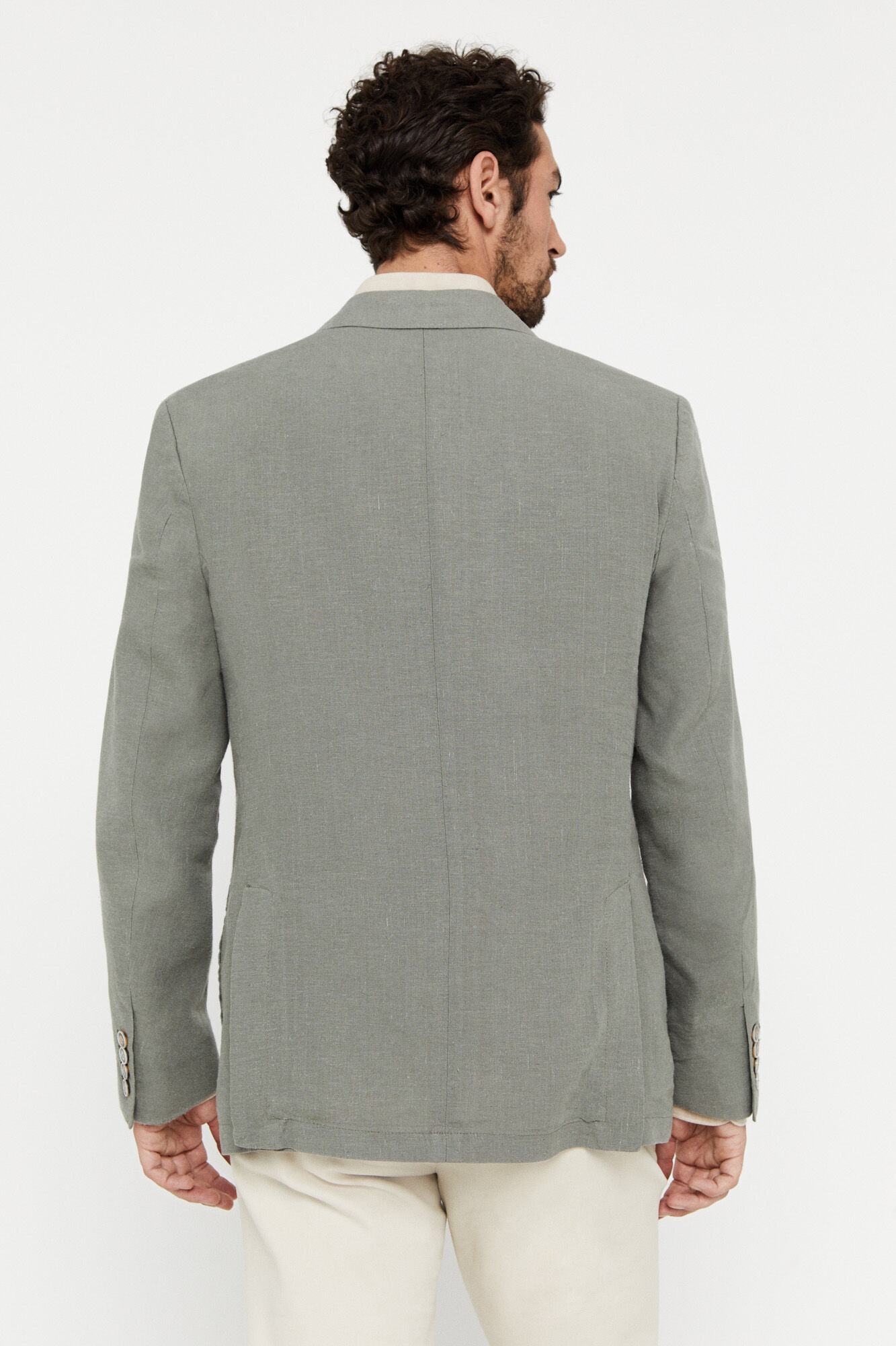 Blazer de linho - Verde