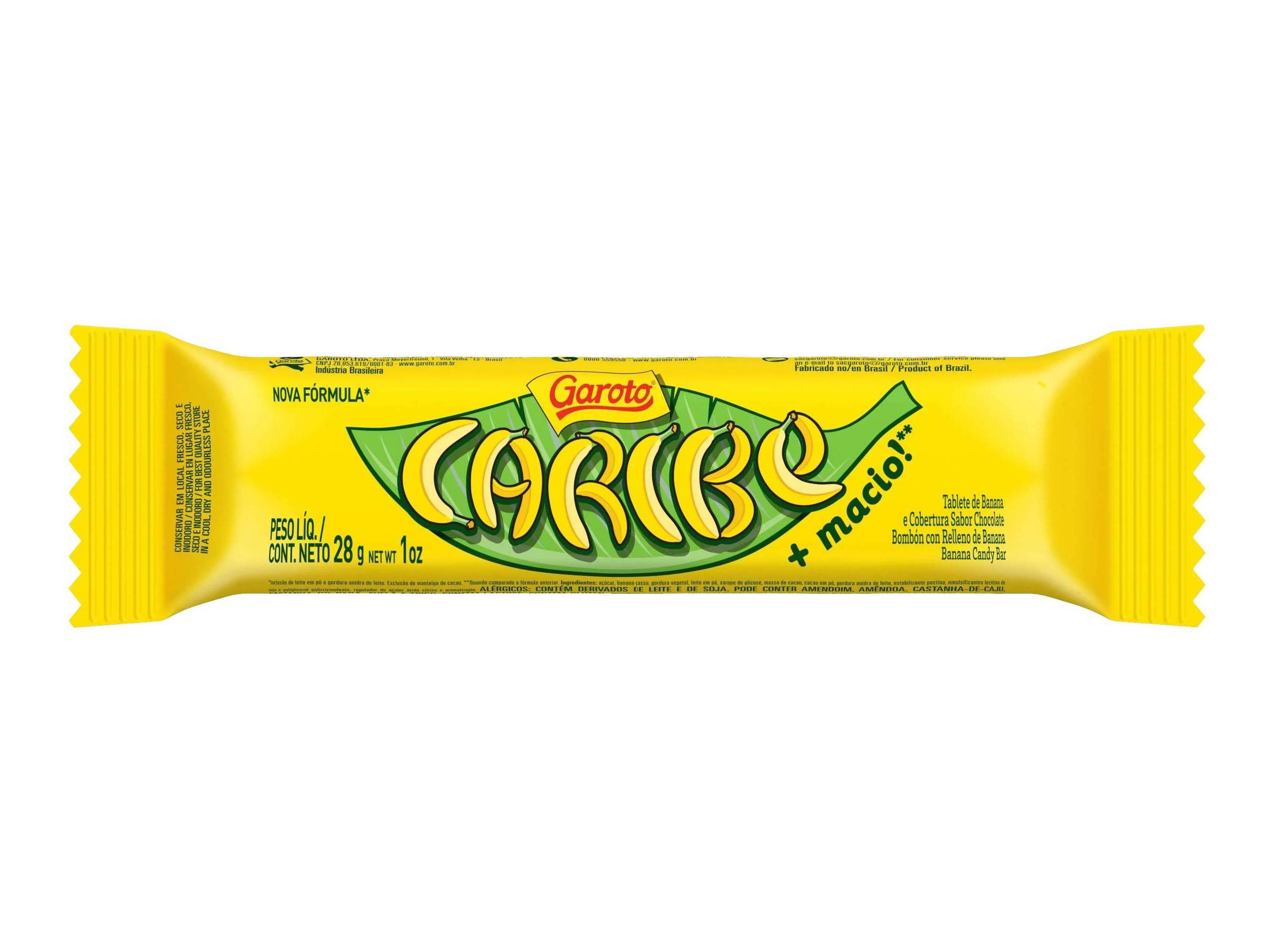 CHOCOLATE CARIBE GAROTO 28G