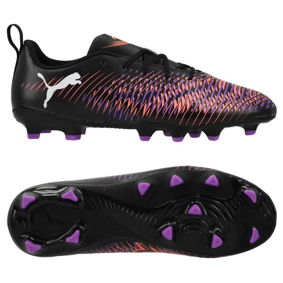 PUMA Future 8 Play FG/AG Unlimited - Noir/Blanc/Glowing Red Enfant