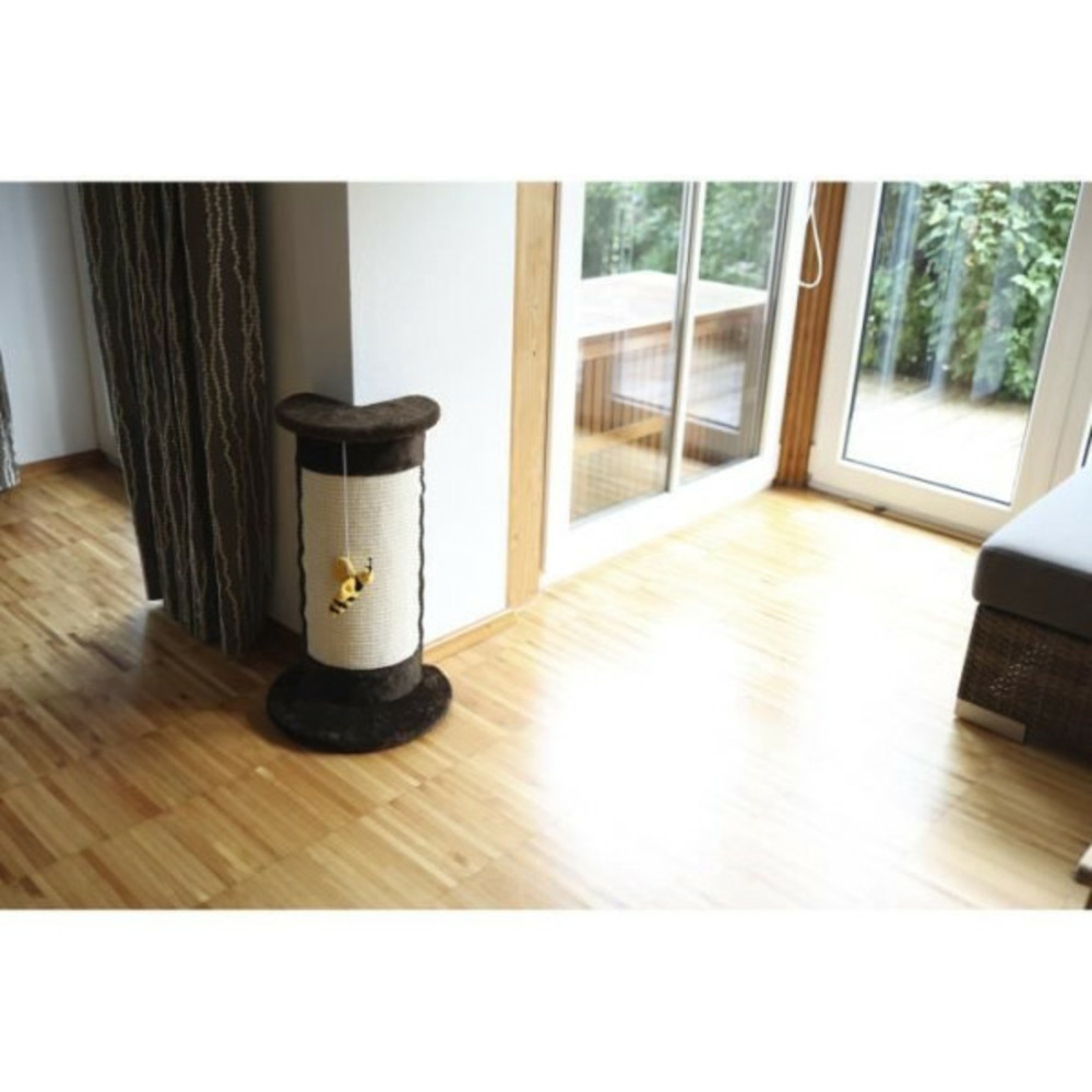 Kerbl arbre a chat angulaire 58cm - brun