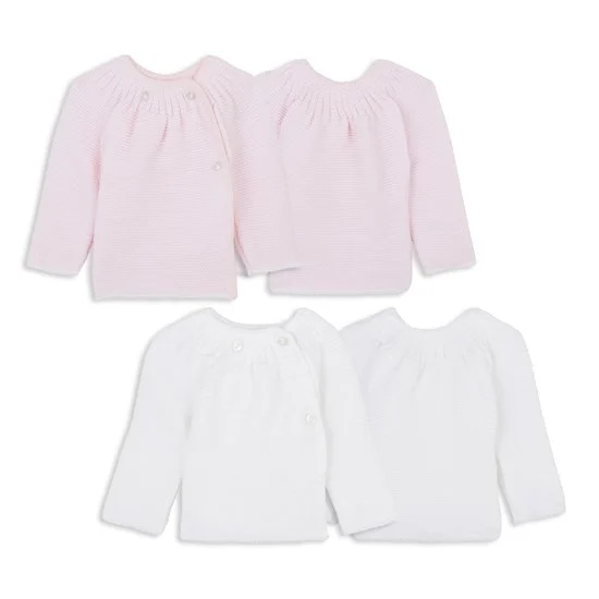 Lot 2 brassières   Blanc/Rose        0-1 mois   de               P'tit Bisou Petit Prix
