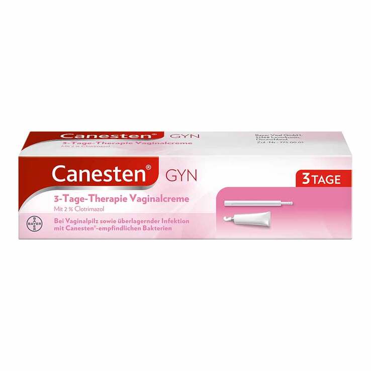 Canesten GYN 3-Tage-Therapie Vaginalcreme bei Scheidenpilz, 20 g