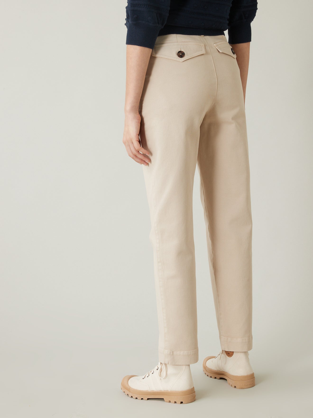 Pantalon cargo coton stretch femme Inès