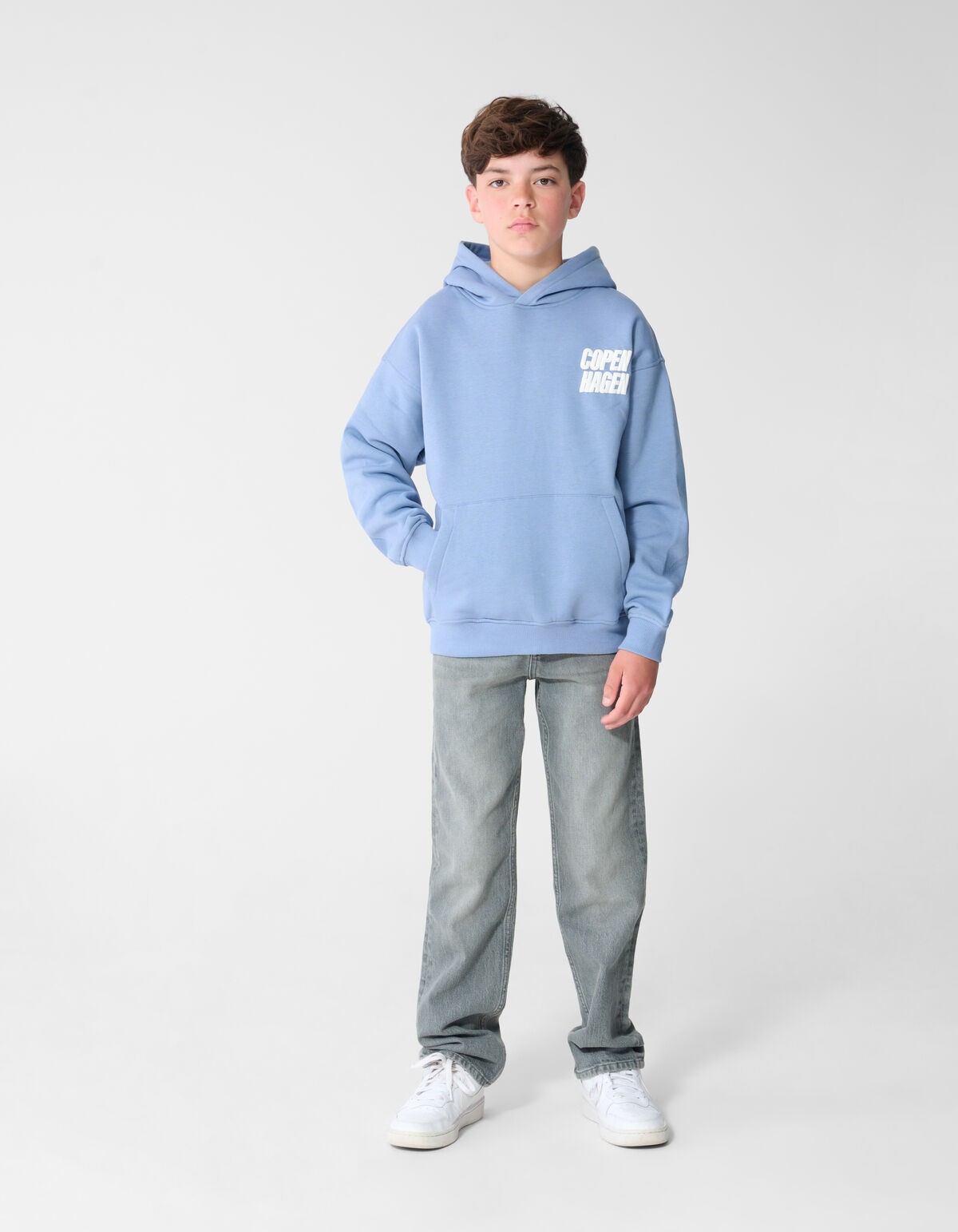 Oversized Fit Copenhagen Hoodie Blauw