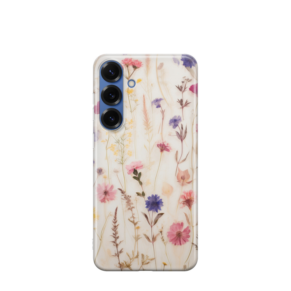 Samsung Galaxy S25 Plus Gummi Hülle Blütenmelodie - Versch. Farben