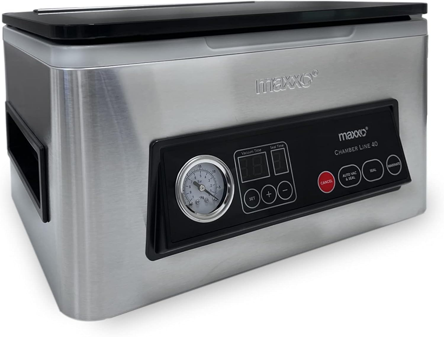 Maxxo VM ChamberLine 40 Kammervakuumierer 4 L Profi Vakuumierer für Flüβigkeiten 72 l/min + 30 Stück Vakuumbeutel Kostenlos!