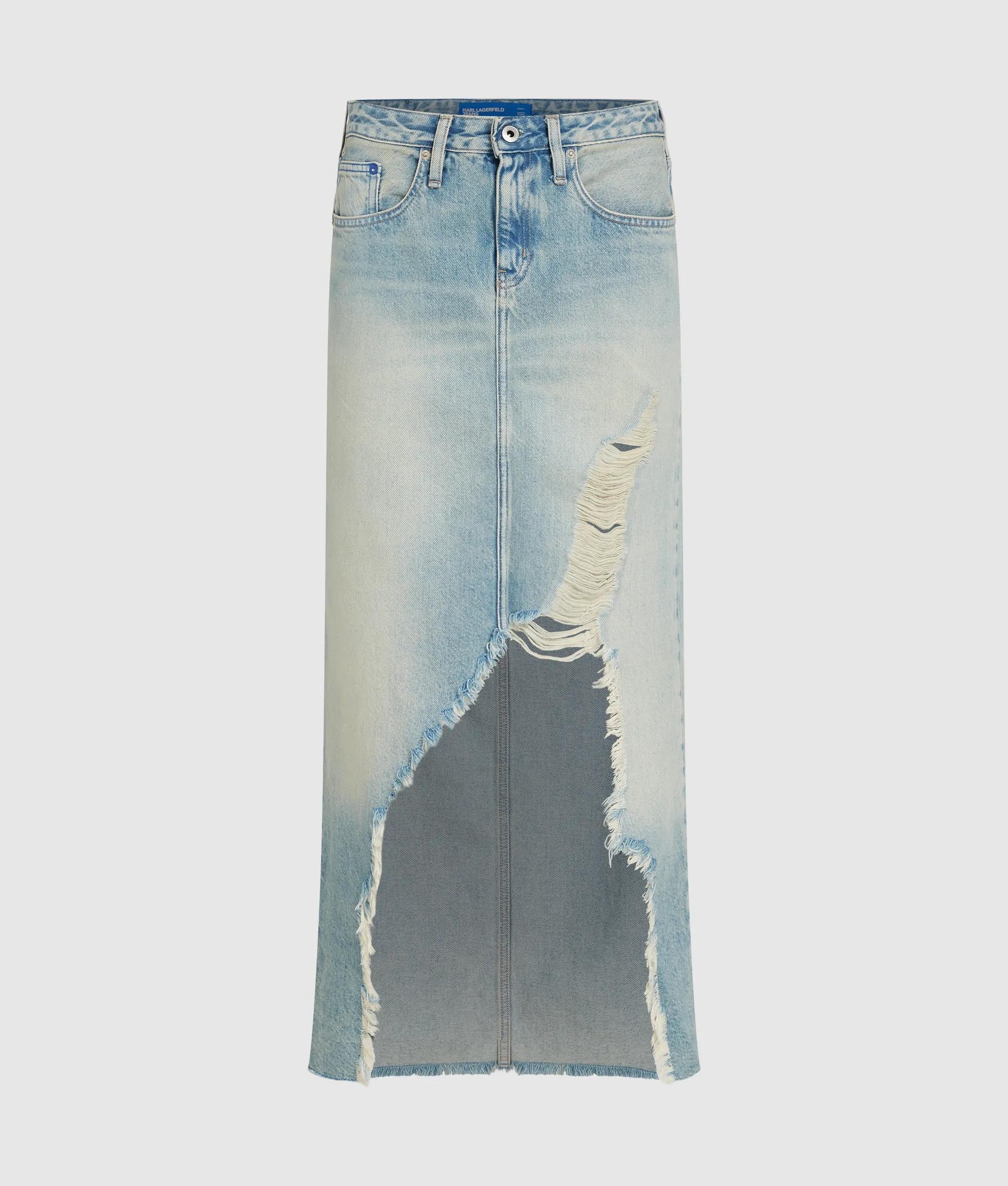 Verweerd denim maxi rok