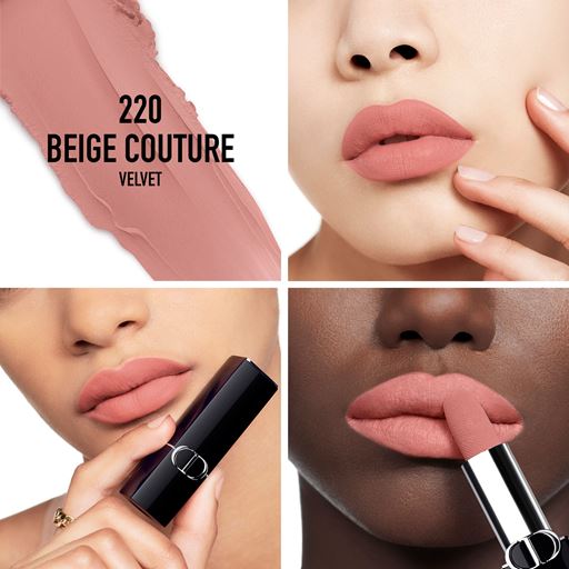 Dior Rouge Dior New Velvet Lipstick, 220 Beige Couture