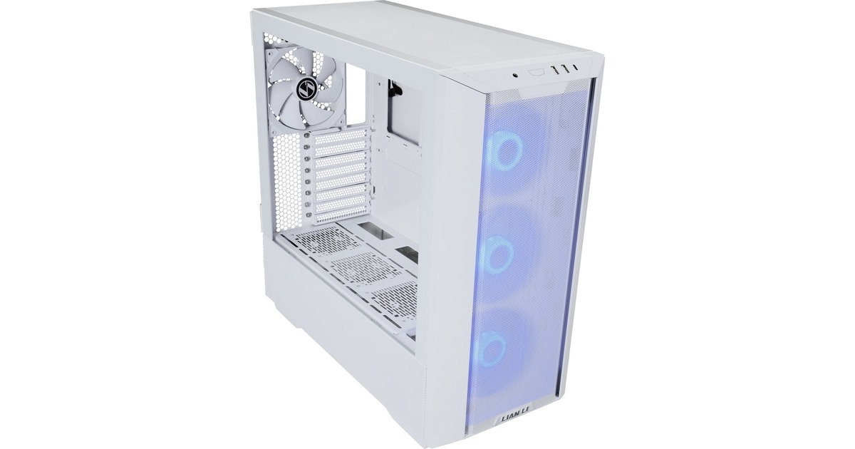 Lian LiLANCOOL III RGB midi tower behuizing  (Wit | 2x USB-A | 1x USB-C | RGB | Tempered Glass)