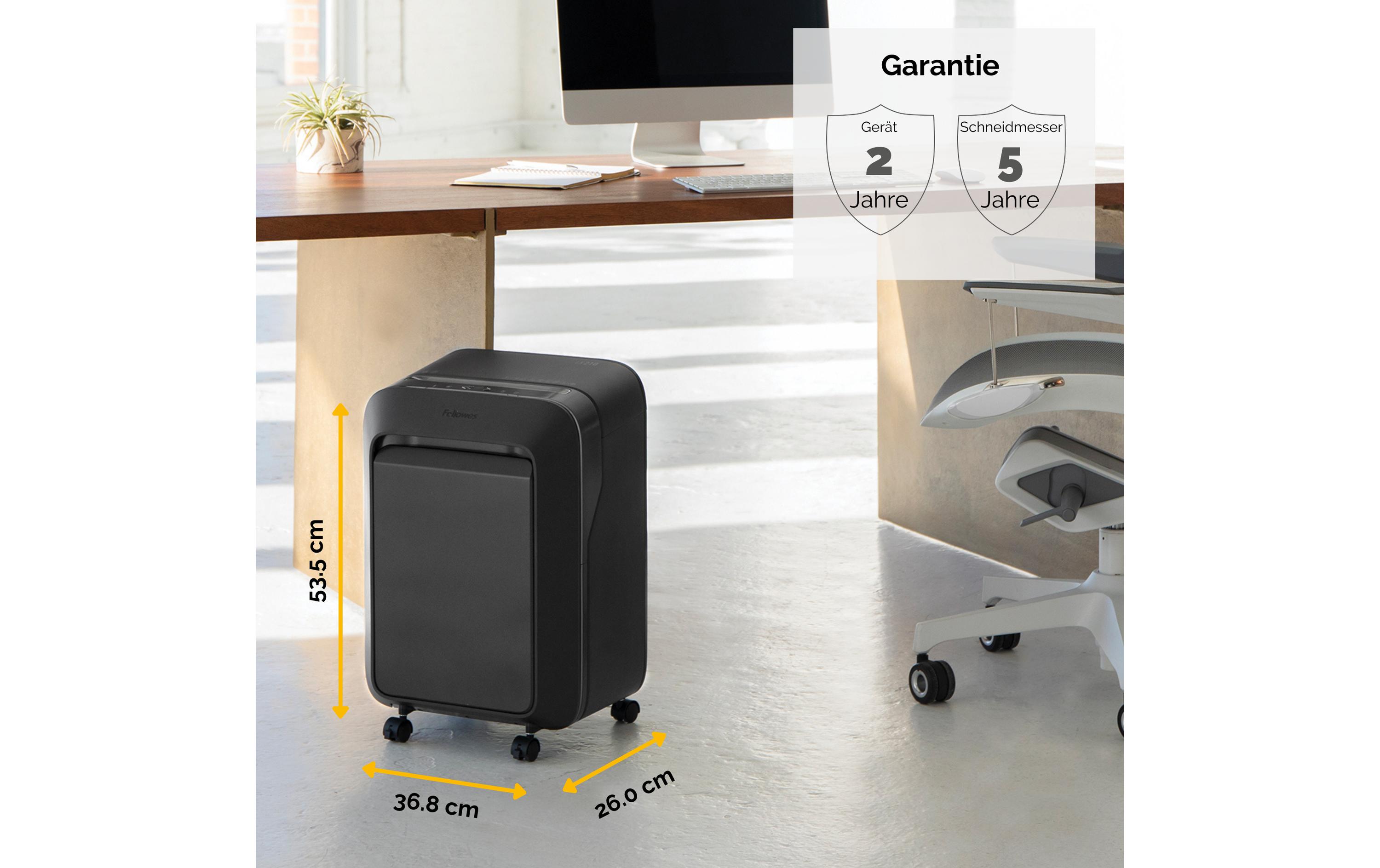 Aktenvernichter LX211 P-5, 15 Seiten, Schwarz<br>Papierschredder