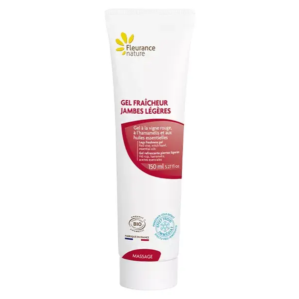 Gel refrescante orgânico Fleurance Nature para pernas finas 150ml