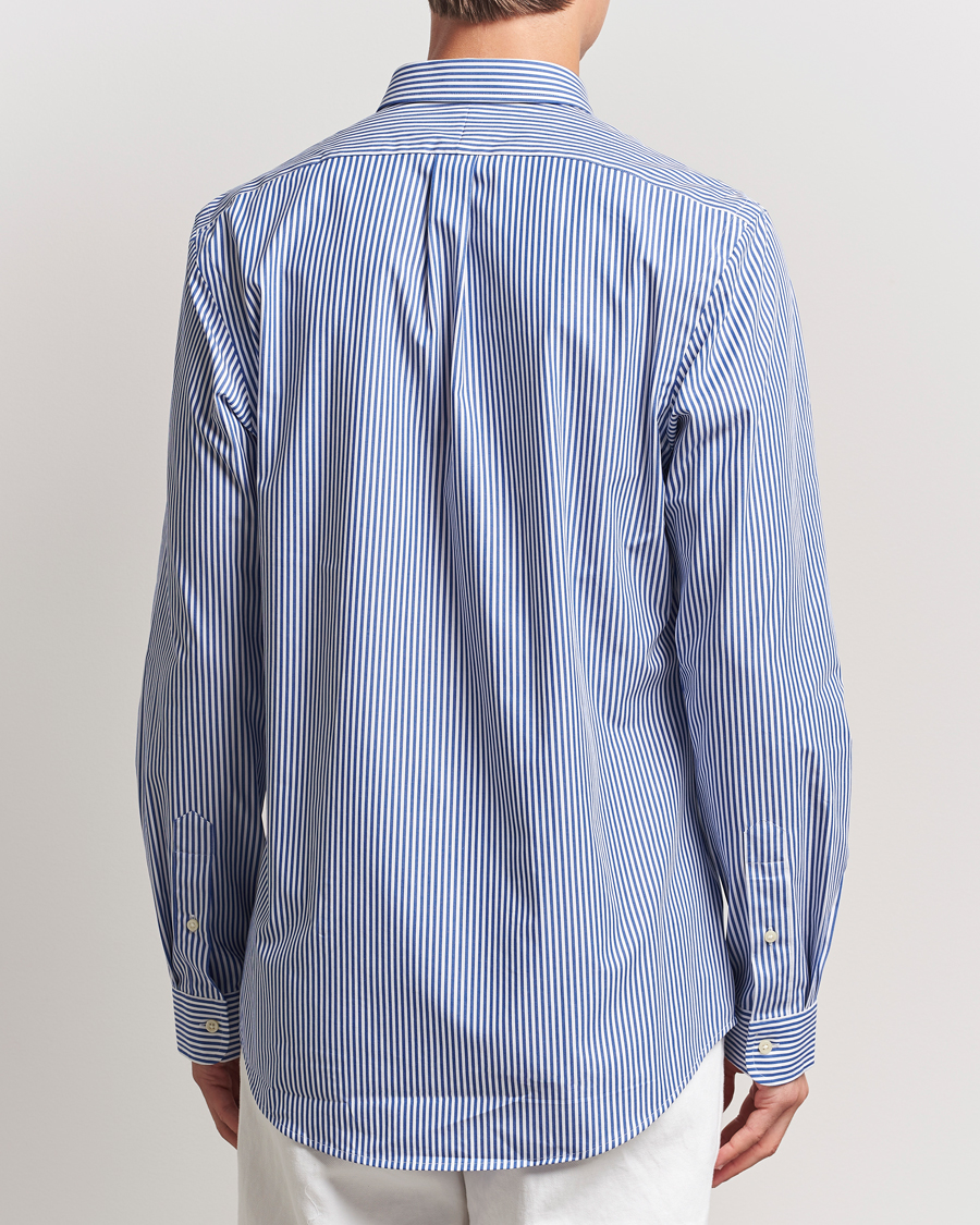 Polo Ralph Lauren Slim Fit Poplin Shirt Blue/White Bengal Stripe