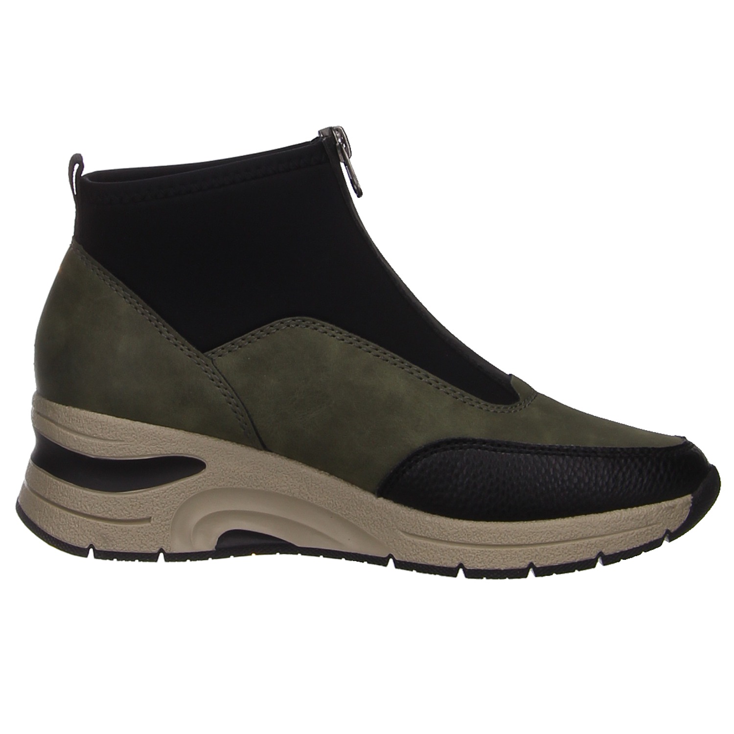 Rieker Slipper schwarz/grün schwarz