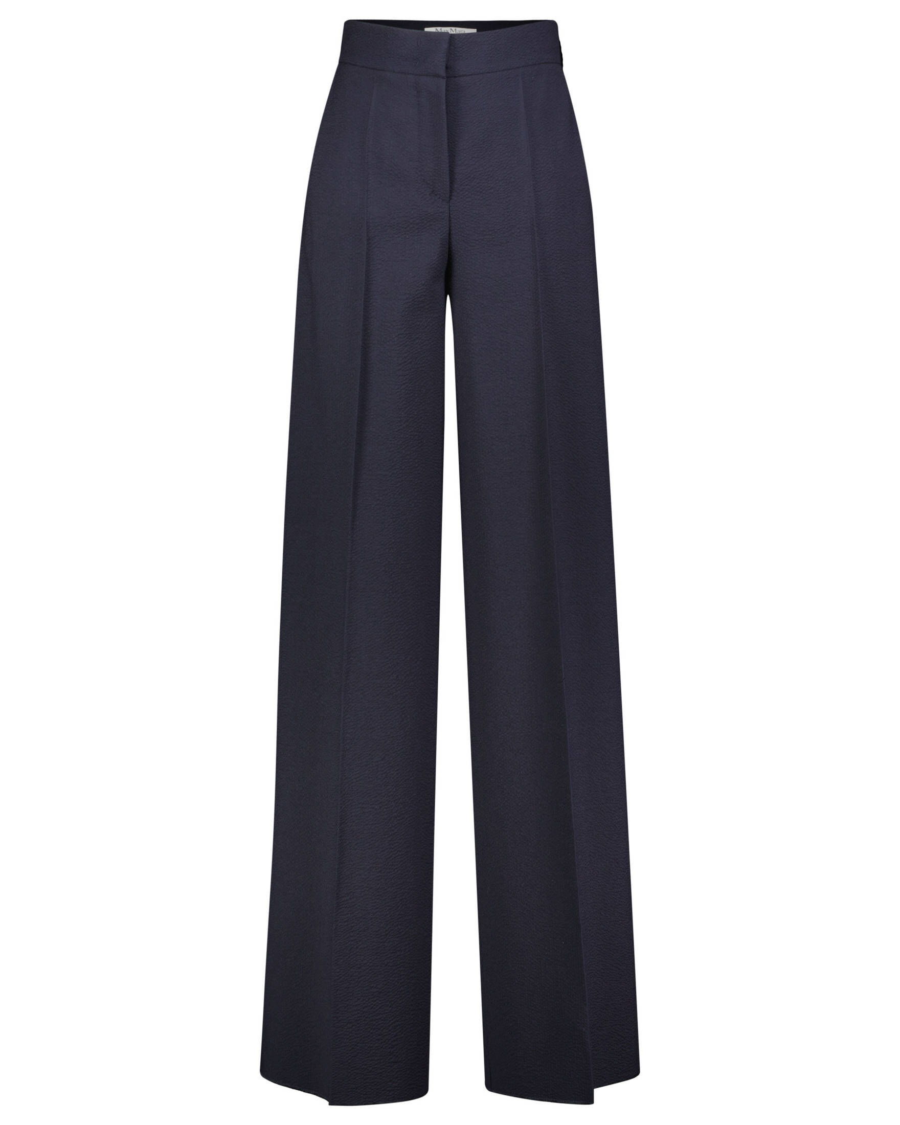 Max Mara| Damen Seersucker Hose CERVO mit Wolle
