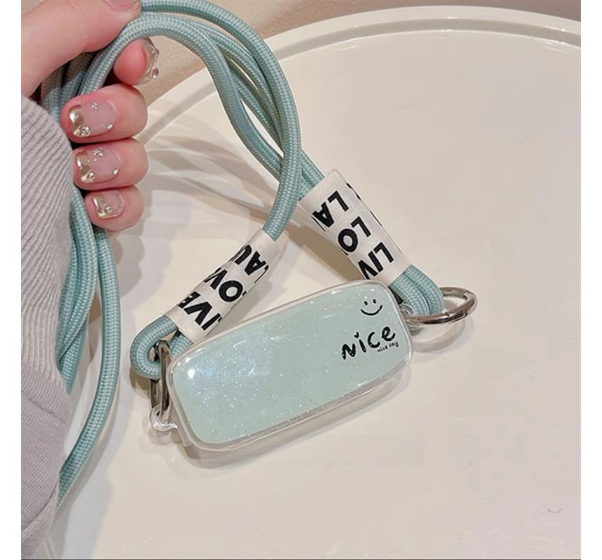 Fonekase - Letterclip op lanyard telefoonhoesje - iPhone 15 Pro Max / 15 Pro / 15 Plus / 15 / 14 Pro Max / 14 Pro / 14 Plus / 14 / 13 Pro Max / 13 Pro / 13 / 12 Pro Max / 12 Pro / 12 / 11
