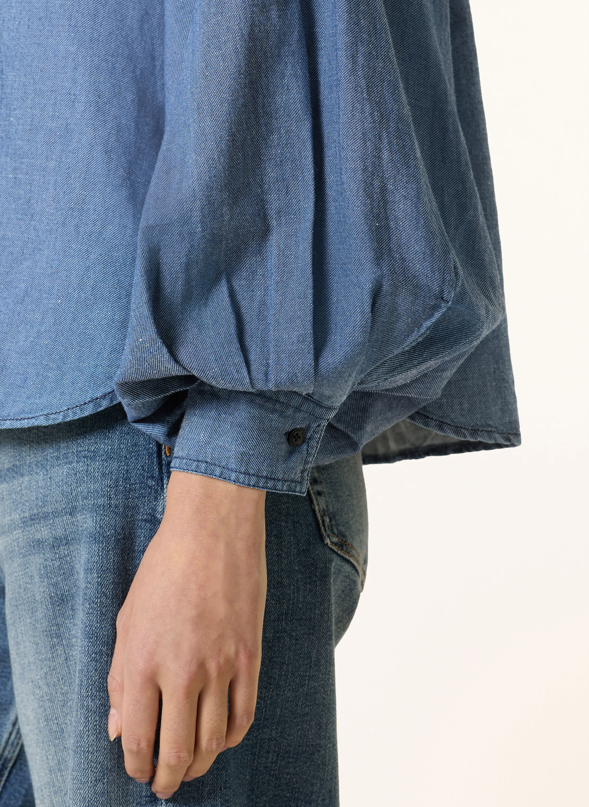 MOS MOSH Blusentop MMYEN in Jeansoptik